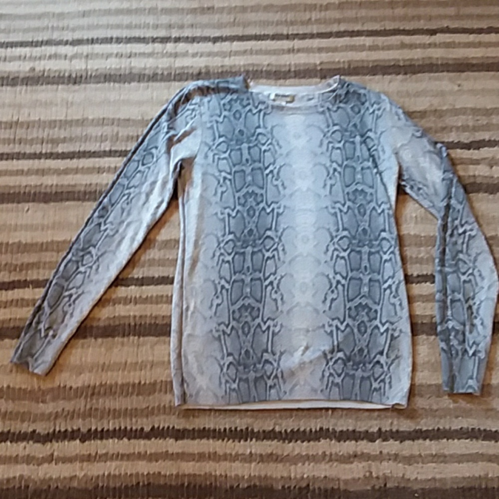 Snake patterned sweater